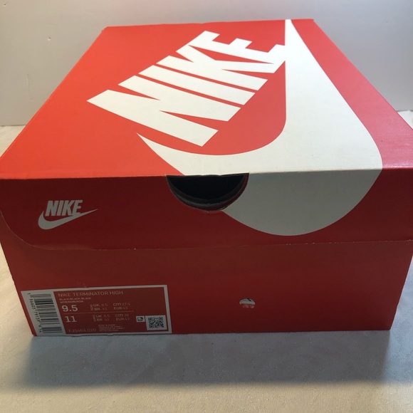 Nike TERMINATOR HIGH HIKING BOOT TRIPLE BLACK Men’s 9.5 Women’s 11 New - Picture 15 of 15
